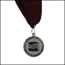 Medalla plateada del metal con la cinta (GZHY-JZ-018)